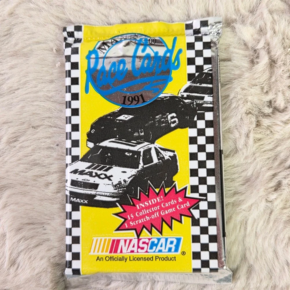 Lot of 5 1991 Maxx Race Cards NASCAR Trading Card Packs Factory Sealed Vintage
